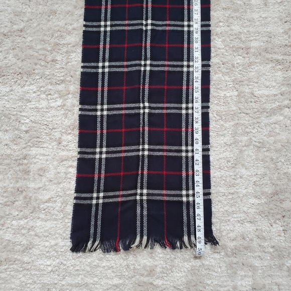 Blue Plaid Scarf - Picture 3 of 3